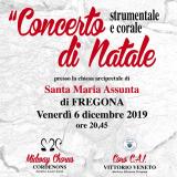 ... la locandina del Concerto di Natale 2019 del CORO C.A.I. di Vittorio Veneto a Fregona ... 